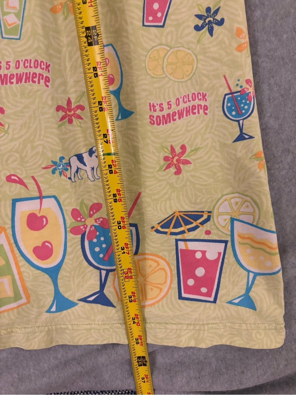 Vintage Big Dogs It’s 5 O’Clock Somewhere Spaghetti Strap Dress 1X/2X Y2K - Picture 4 of 6